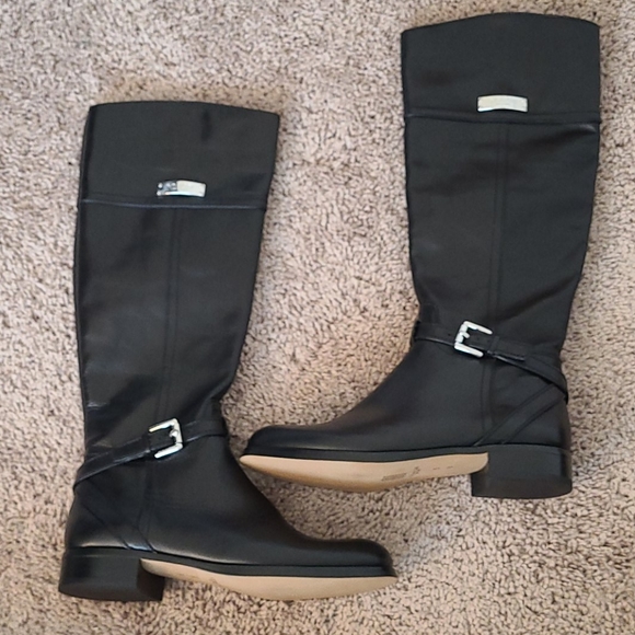 Coach Micha Calf Black Leather Boots - Picture 6 of 15